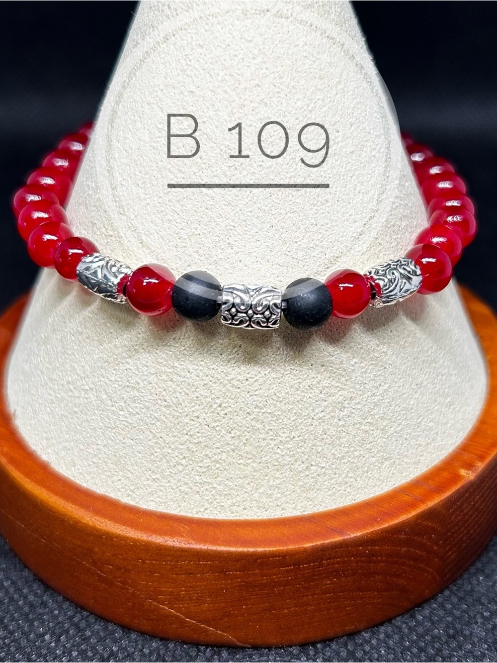 Red Beaded Bracelet